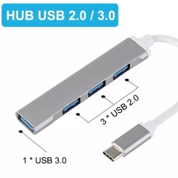 USB-C HUB Adapter Multi USB Splitter Electronivcs NEW - Picture 3 of 6
